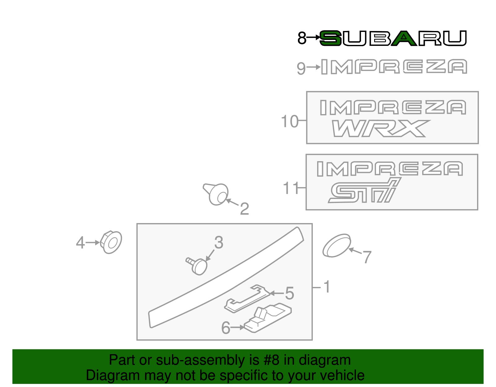 Amazon | スバル93079 fg010レターマーク、1パック | キーケース